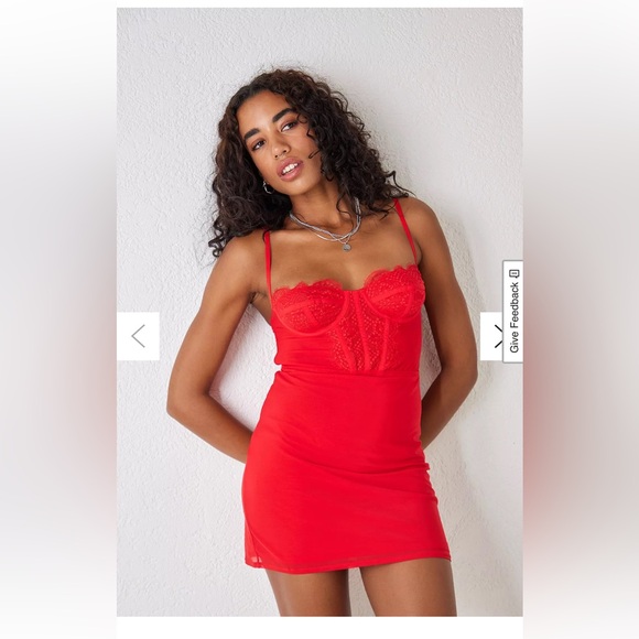 Urban outfitters Light Before Dark Modern Love Corset dress - Picture 1 of 10